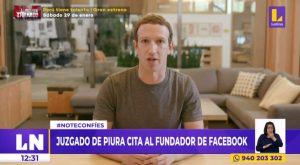 Juzgado de Piura cita al fundador de Facebook