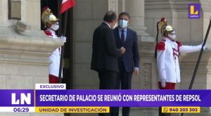 Secretario general de la Presidencia se reunió con directivos de Repsol fuera de Palacio