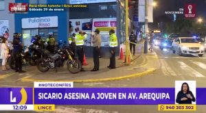 Lince: joven de 20 años es asesinado mientras caminaba por la av. Arequipa