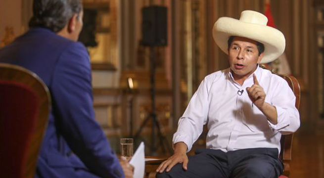 Pedro Castillo a periodista de CNN: Yo no fui entrenado para ser presidente