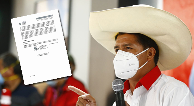 Presentan proyecto de ley que exhorta a Pedro Castillo a renunciar a la presidencia