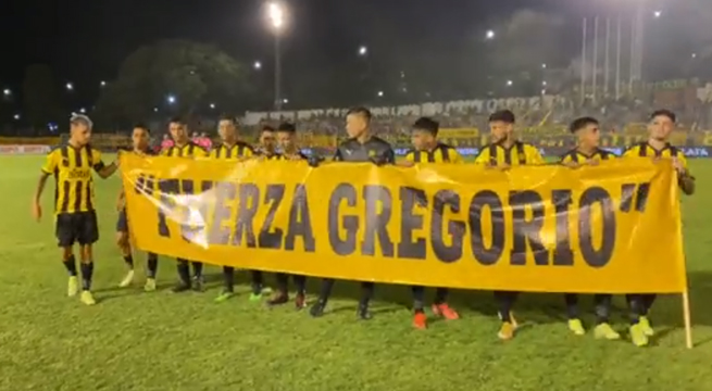 Jugadores de Peñarol envían mensaje de apoyo a Gregorio Pérez
