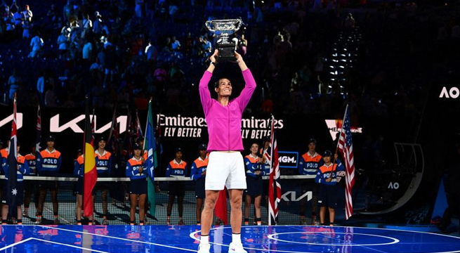 España celebra con euforia el triunfo récord de Rafael Nadal
