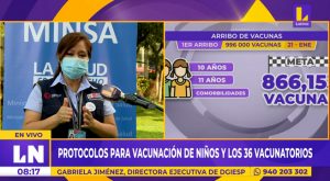 Minsa: vacunación de menores de 5 a 11 años comienza el 24 de enero
