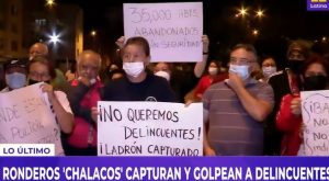 Callao: ronderos chalacos capturan y golpean delincuentes