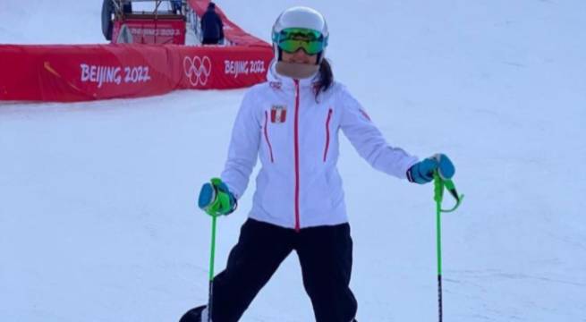 Peruana Ornella Oettl se ubicó en el puesto 46 de Slalom Gigante en Beijing 2022