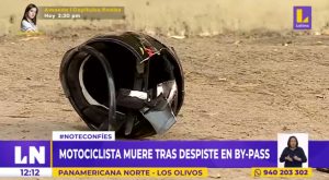 Los Olivos: fallece motociclista tras caer de bypass en la Panamericana Norte