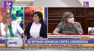 Betssy Chávez asegura que no retirará denuncia constitucional contra María Alva