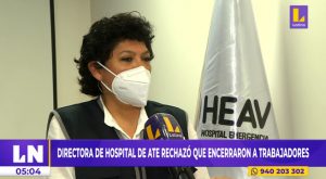 Directora del Hospital de Emergencias de Ate negó que se haya encerrado al personal