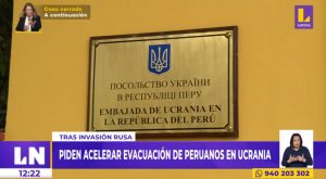 Piden acelerar evacuación de peruanos en Ucrania tras invasión de Rusia