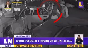 San Martín de Porres: joven es ‘pepeado’ y le roban su auto y su celular