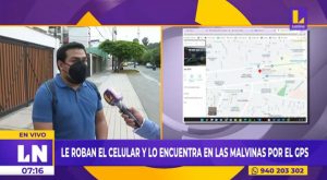 Le roban el celular y lo halla mediante el GPS en Las Malvinas