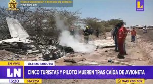 Tragedia en Ica: siete fallecidos deja caída de una avioneta en Nasca