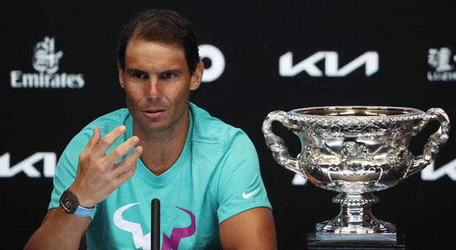 Rafael Nadal se siente afortunado de formar parte del trío dominador del tenis mundial