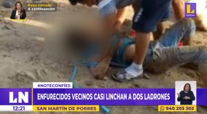 San Martín de Porres: enfurecidos vecinos casi linchan a ladrones por constantes robos