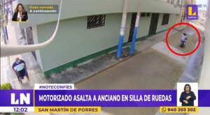 SMP: sujeto le arrebata el celular a un anciano en silla de ruedas