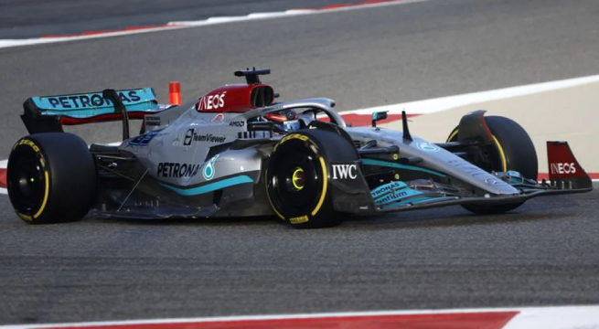 Diseño «extremo» del nuevo Mercedes causa sensación en los ensayos de la F1 en Bahréin