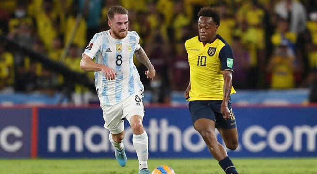 Ecuador empata 1-1 con Argentina en el final de la eliminatoria sudamericana