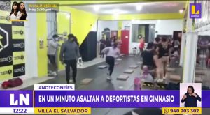 Villa el Salvador: en un minuto asaltan a deportistas en gimnasio