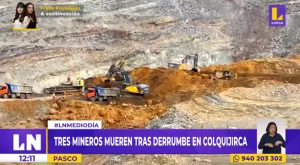 Pasco: tres mineros mueren tras derrumbe en Colquijirca