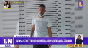 Futbolista Patricio Arce fue detenido por integrar presunta banda criminal