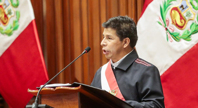 Pedro Castillo: «Reafirmo que no he cometido ningún acto de corrupción»