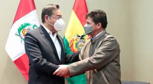 Pedro Castillo se reunió con presidente boliviano, Luis Arce, en Chile