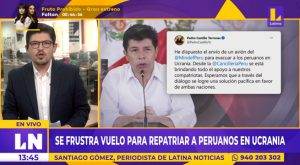 Se frustra vuelo anunciado por Pedro Castillo para repatriar a peruanos en Ucrania