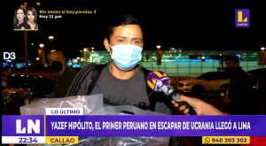 Primer peruano logra escapar de Ucrania y llega a Lima: “Todo es desconsolador en Kiev”