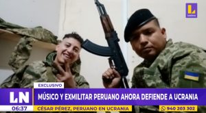 Músico y exmilitar peruano ahora defiende a Ucrania