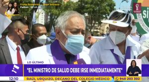 Colegio Médico: No pararemos hasta que el ministro Condori se vaya a su casa