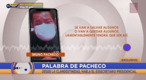 Bruno Pacheco habla desde la clandestinidad: “No solo recibo amenazas, también ofertas”