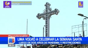 Lima volvió a celebrar la Semana Santa en el cerro San Cristobal