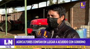 Huancayo: agricultores confían en llegar a acuerdo con el Gobierno