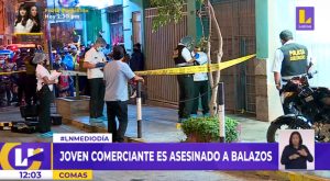 Comas: joven comerciante fue asesinado a balazos