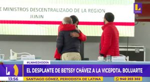 Betssy Chávez abraza efusivamente a Aníbal Torres y desplanta a Boluarte