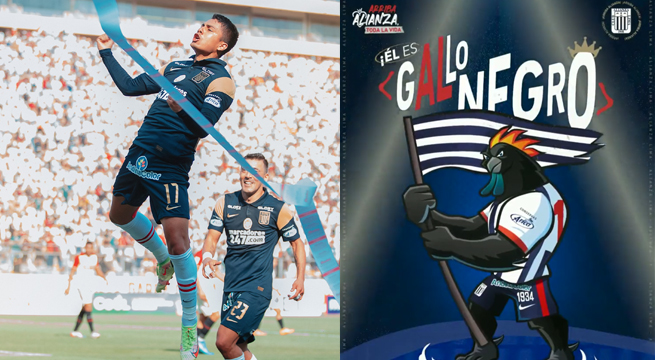 Alianza Lima presenta a Gallo Negro, su nueva mascota, tras triunfo en el clásico