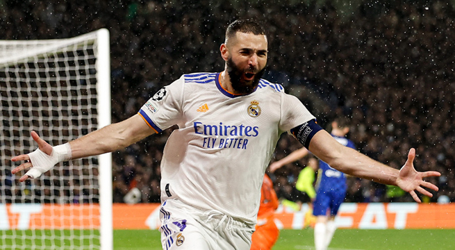 Champions League: Real Madrid venció al Chelsea con magistral actuación de Karim Benzema