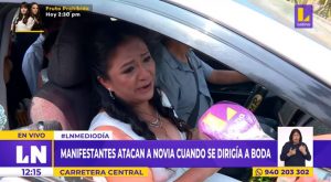 Paro de transportistas: auto que trasladaba a mujer a su boda fue atacado por manifestantes