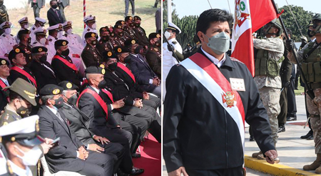 Excomandos de Chavín de Huántar evitaron saludar a Pedro Castillo durante ceremonia de aniversario