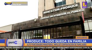 Funcionario de Produce impulsa contratación de familiares para trabajar bajo su dirección