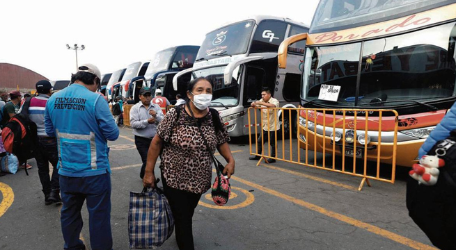 Sutran: Salida de buses de Lima a provincias está suspendida