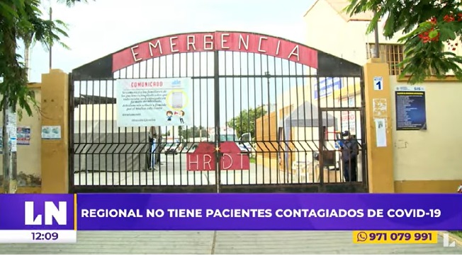 Hospital Regional Docente de Trujillo no tiene pacientes contagiados por COVID- 19