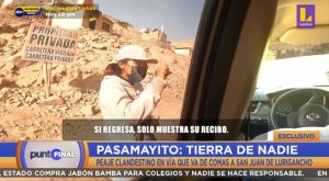 Pasamayito: peaje ilegal en la ruta que unirá a Comas con San Juan de Lurigancho