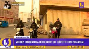 SJL: vecinos contratan a motorizados armados por S/ 20 para evitar asaltos