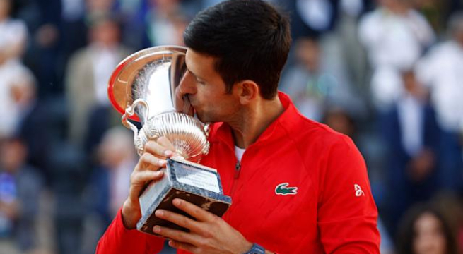 Novak Djokovic, campeón en Roma, se deleita con la victoria de su hijo