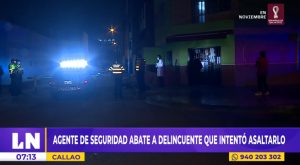 Callao: agente de seguridad abate a ladrón que intentó asaltarlo