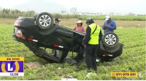 Trujillo: despiste de auto en vía de Evitamiento dejó un herido