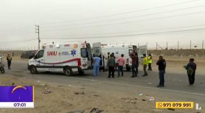 Choque entre auto y mototaxi dejó seis heridos en Trujillo
