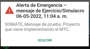 Sismate: MTC envió alerta de sismo para celulares a nivel nacional este viernes